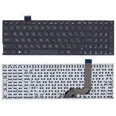 Клавиатура для ноутбука Asus VivoBook 15 A542B, A542U, A580U, F580U, K542B, K542U, R542U, X542B, X542U Чёрная, без рамки