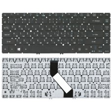 Клавиатура для ноутбука Acer Aspire M3-481, M5-481, R3-431, R3-471, V5-431, V5-471, V5-472, V5-473, V7-481, V7-482 Черная, без рамки, с подсветкой