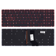 Клавиатура для ноутбука Acer Aspire V15 Nitro VN7-593, VN7-593G Черная, с красной подсветкой