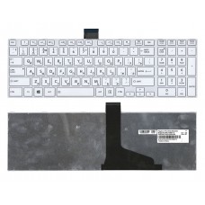 Клавиатура для ноутбука Toshiba Satellite C850D, C855D, C870D, C875D, L850D, L855D, L870D, L875D, P870D, P875D, P850D, P855D, P870D, P875D, Qosmio X870, X875 Белая, c белой рамкой