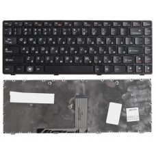 Клавиатура для ноутбука Lenovo IdeaPad B470, B470e, G470, G475, V470, Z470 Черная, с рамкой