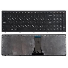 Клавиатура для ноутбука Lenovo IdeaPad Flex 15D, G500S, G505S, S500, S510P, Z510 Черная, с черной рамкой