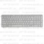 Клавиатура для ноутбука HP 15-d009 Белая, с рамкой