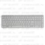 Клавиатура для ноутбука HP 15-d037 Белая, с рамкой