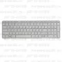 Клавиатура для ноутбука HP 15-d089 Белая, с рамкой