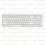 Клавиатура для ноутбука HP Pavilion G6-2024 Белая, с рамкой