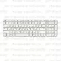 Клавиатура для ноутбука HP Pavilion G6-2070 Белая, с рамкой
