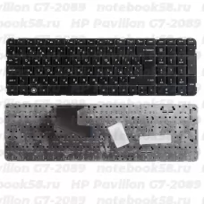 Клавиатура для ноутбука HP Pavilion G7-2089 Чёрная, без рамки, вертикальный ENTER