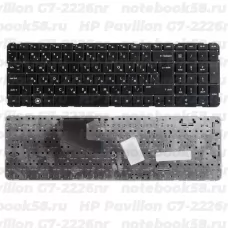 Клавиатура для ноутбука HP Pavilion G7-2226nr Чёрная, без рамки, вертикальный ENTER