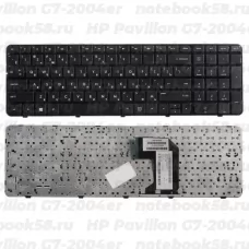 Клавиатура для ноутбука HP Pavilion G7-2004er Чёрная с рамкой