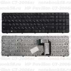 Клавиатура для ноутбука HP Pavilion G7-2006er Чёрная с рамкой