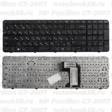 Клавиатура для ноутбука HP Pavilion G7-2007 Чёрная с рамкой
