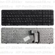 Клавиатура для ноутбука HP Pavilion G7-2361er Чёрная с рамкой