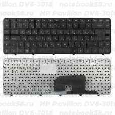 Клавиатура для ноутбука HP Pavilion DV6-3018 Чёрная, с рамкой