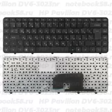 Клавиатура для ноутбука HP Pavilion DV6-3023nr Чёрная, с рамкой