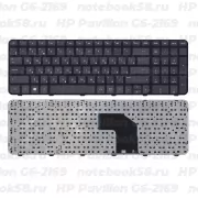 Клавиатура для ноутбука HP Pavilion G6-2169 черная, с рамкой