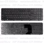 Клавиатура для ноутбука HP Pavilion G7-1000sr Черная