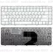 Клавиатура для ноутбука HP Pavilion G6-1007 Белая