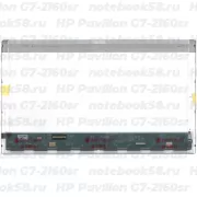 Матрица для ноутбука HP Pavilion G7-2160sr (1600x900 HD+) TN, 40pin, Глянцевая