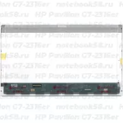 Матрица для ноутбука HP Pavilion G7-2316er (1600x900 HD+) TN, 40pin, Глянцевая