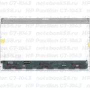 Матрица для ноутбука HP Pavilion G7-1043 (1600x900 HD+) TN, 40pin, Глянцевая