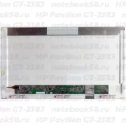 Матрица для ноутбука HP Pavilion G7-2383 (1600x900 HD+) TN, 40pin, Матовая