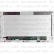 Матрица для ноутбука HP Pavilion G7-1239 (1600x900 HD+) TN, 40pin, Матовая