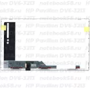 Матрица для ноутбука HP Pavilion DV6-3213 (1366x768 HD) TN, 40pin, Матовая
