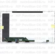 Матрица для ноутбука HP Pavilion G6-1115 (1366x768 HD) TN, 40pin, Матовая