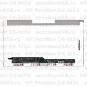 Матрица для ноутбука HP Pavilion G6-1d34 (1366x768 HD) TN, 40pin, Глянцевая