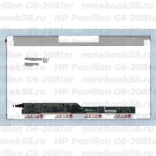 Матрица для ноутбука HP Pavilion G6-2081sr (1366x768 HD) TN, 40pin, Матовая