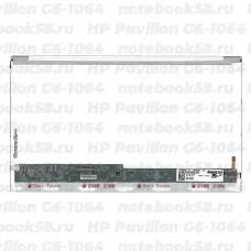 Матрица для ноутбука HP Pavilion G6-1064 (1366x768 HD) TN, 40pin, Глянцевая