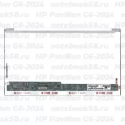 Матрица для ноутбука HP Pavilion G6-2024 (1366x768 HD) TN, 40pin, Глянцевая