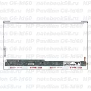 Матрица для ноутбука HP Pavilion G6-1d60 (1366x768 HD) TN, 40pin, Глянцевая