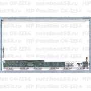 Матрица для ноутбука HP Pavilion G6-1234 (1366x768 HD) TN, 40pin, Глянцевая