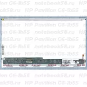 Матрица для ноутбука HP Pavilion G6-1b55 (1366x768 HD) TN, 40pin, Глянцевая