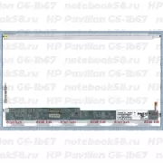 Матрица для ноутбука HP Pavilion G6-1b67 (1366x768 HD) TN, 40pin, Глянцевая