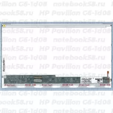 Матрица для ноутбука HP Pavilion G6-1d08 (1366x768 HD) TN, 40pin, Глянцевая