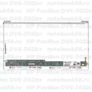 Матрица для ноутбука HP Pavilion DV6-3022sr (1366x768 HD) TN, 40pin, Глянцевая