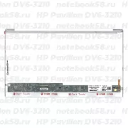 Матрица для ноутбука HP Pavilion DV6-3210 (1366x768 HD) TN, 40pin, Глянцевая