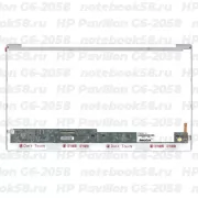 Матрица для ноутбука HP Pavilion G6-2058 (1366x768 HD) TN, 40pin, Глянцевая