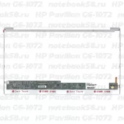 Матрица для ноутбука HP Pavilion G6-1072 (1366x768 HD) TN, 40pin, Глянцевая