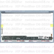Матрица для ноутбука HP Pavilion G6-2025sr (1366x768 HD) TN, 40pin, Глянцевая