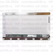 Матрица для ноутбука HP Pavilion G6-2024 (1366x768 HD) TN, 40pin, Глянцевая