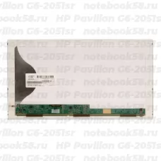 Матрица для ноутбука HP Pavilion G6-2051sr (1366x768 HD) TN, 40pin, Матовая