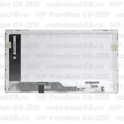 Матрица для ноутбука HP Pavilion G6-2115 (1366x768 HD) TN, 40pin, Глянцевая