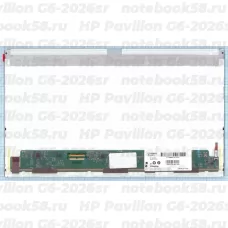 Матрица для ноутбука HP Pavilion G6-2026sr (1366x768 HD) TN, 40pin, Матовая