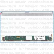 Матрица для ноутбука HP Pavilion G6-1003er (1366x768 HD) TN, 40pin, Матовая