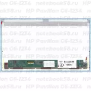 Матрица для ноутбука HP Pavilion G6-1234 (1366x768 HD) TN, 40pin, Матовая