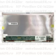 Матрица для ноутбука HP Pavilion G6-1d22nr (1366x768 HD) TN, 40pin, Матовая